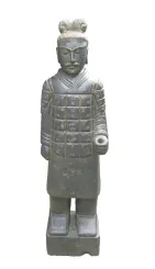 Krieger stehend mit rechter Hand nach oben, ca 175cm, antikisiert 